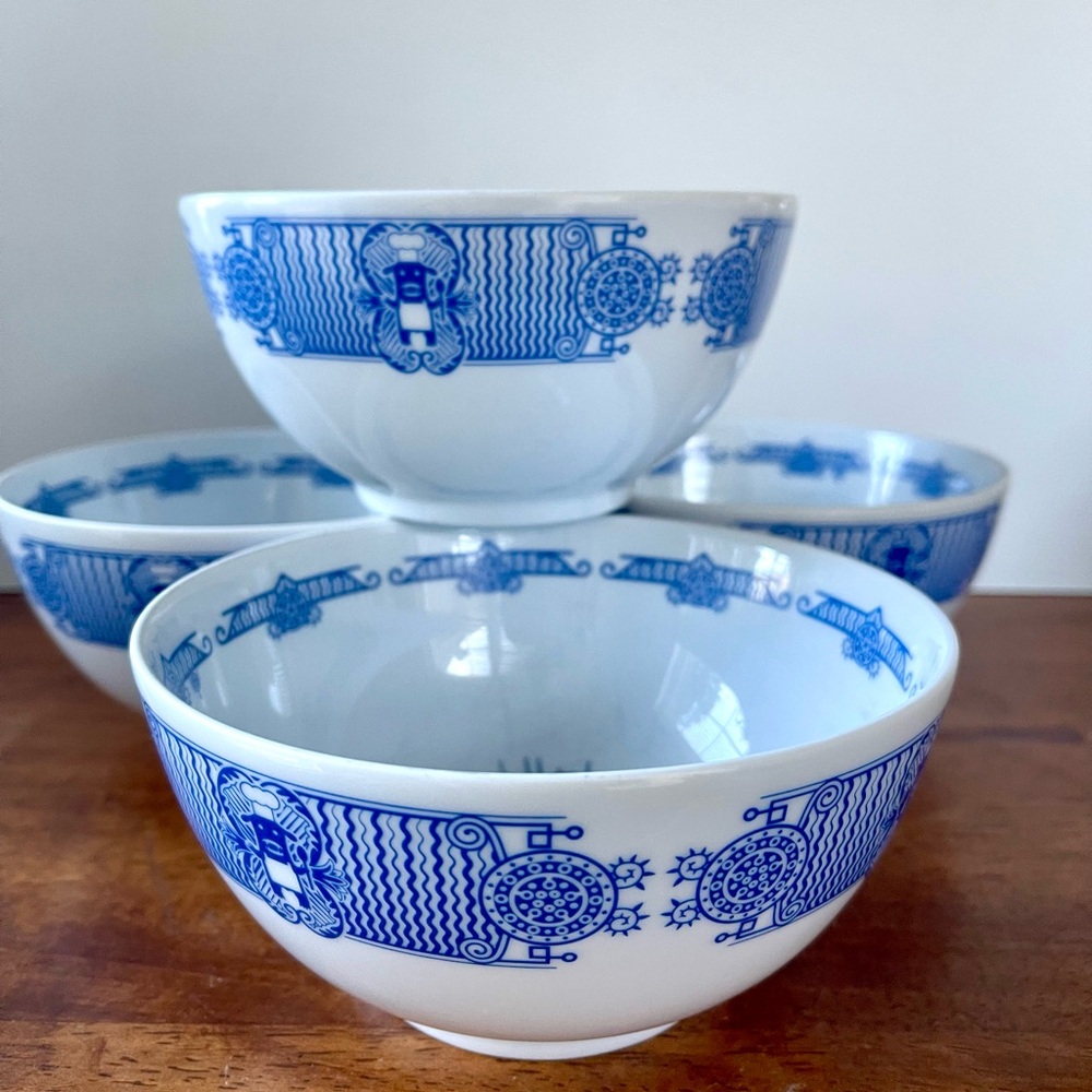 Set of 4 Calamityware Omnivore Bowls designed by Don Moyer